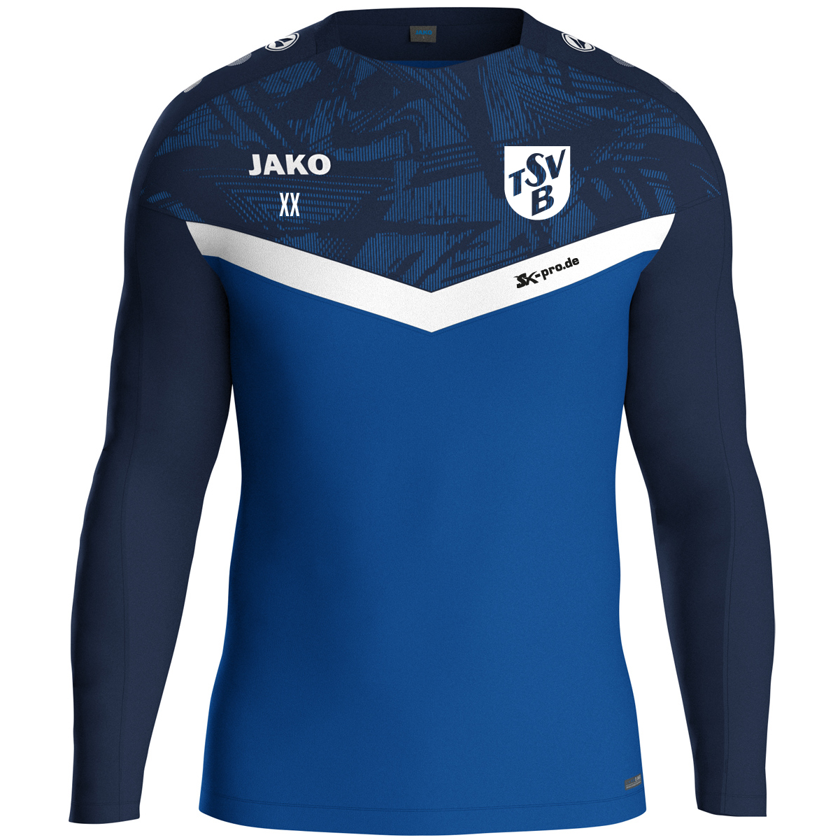 JAKO Sweat Iconic inkl.Wappen und Vereinsname (Initialen optional)