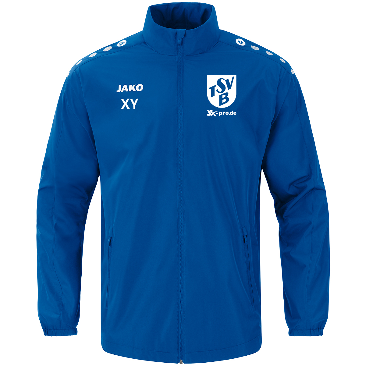 JAKO Allwetterjacke One inkl.Wappen und Vereinsname (Initialen optional)