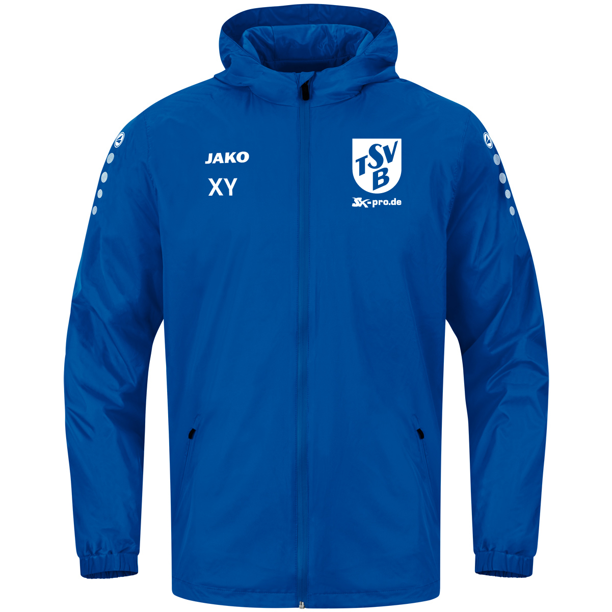 JAKO Allwetterjacke Team 2.0 inkl.Wappen und Vereinsname (Initialen optional)
