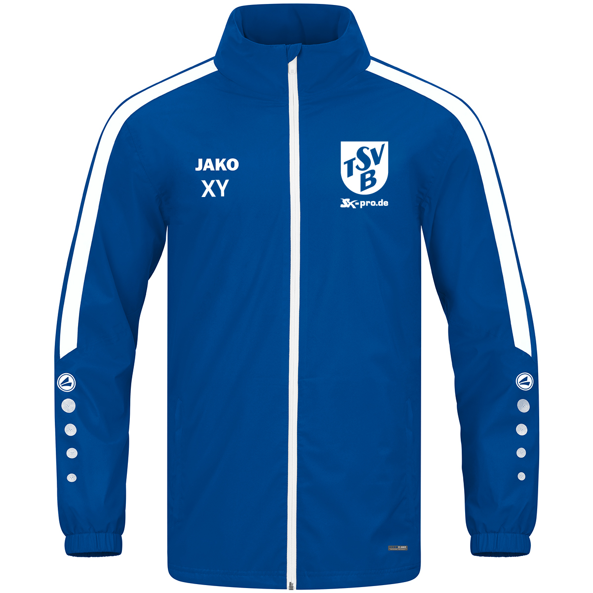 JAKO Allwetterjacke Power inkl.Wappen und Vereinsname (Initialen optional)