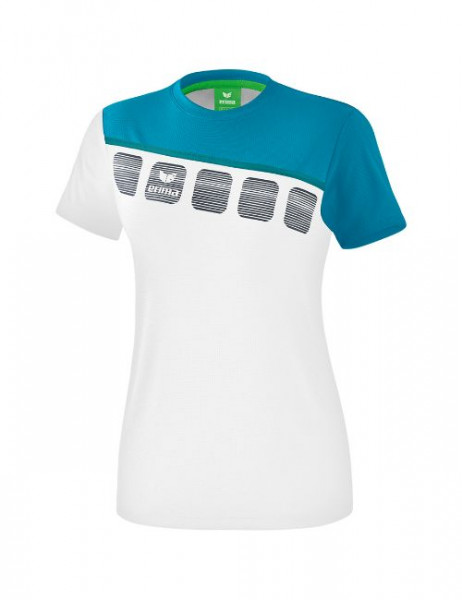 erima 5-C T-Shirt Damen inkl. Wappen und Vereinsname (Initialen optional)